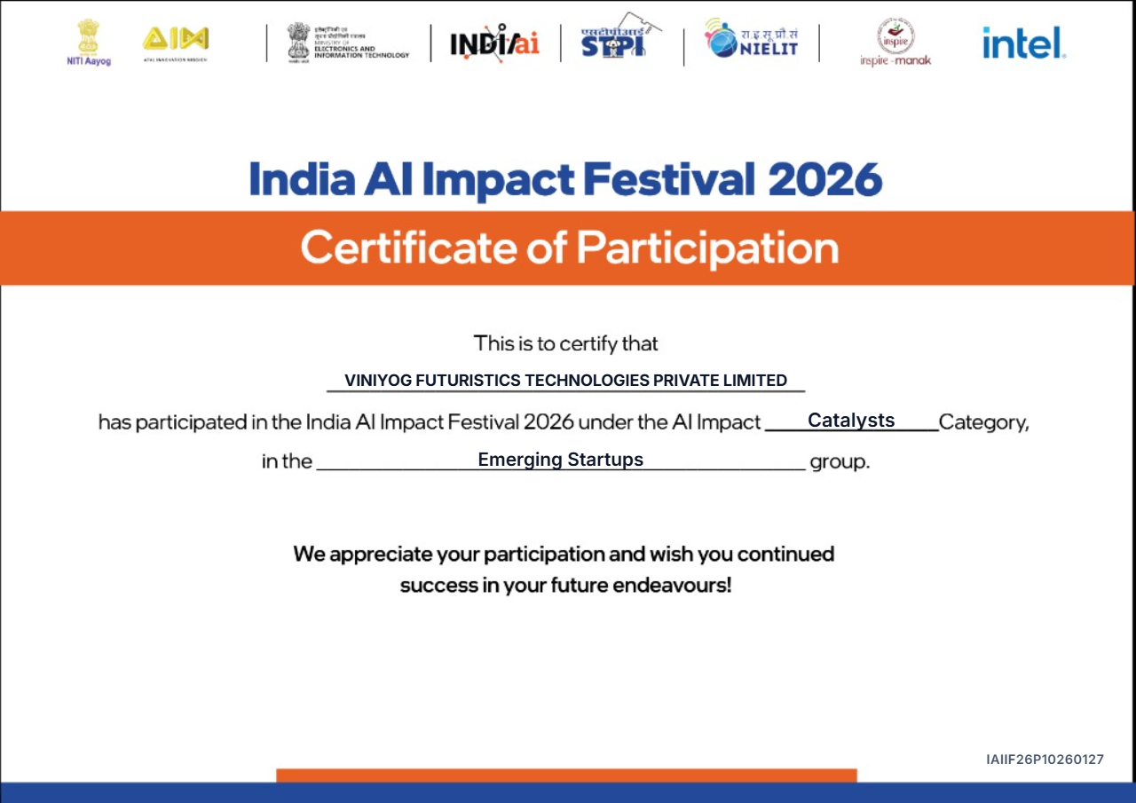 India AI Impact Festival 2026 certificate